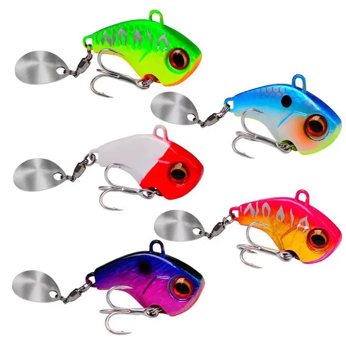 Leurres de pêche oscillant rotatif métal Vib Vibration appât