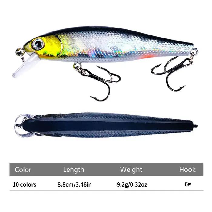 Minnow manivelle Wobbler Jerkbait leurre de pêche 8.8Cm 9G Isca artificiel Carkbait Swimbait matérie