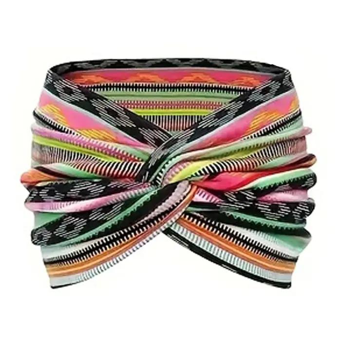 Bandons larges torsadés pour femmes Extra Large Turban Workout Band