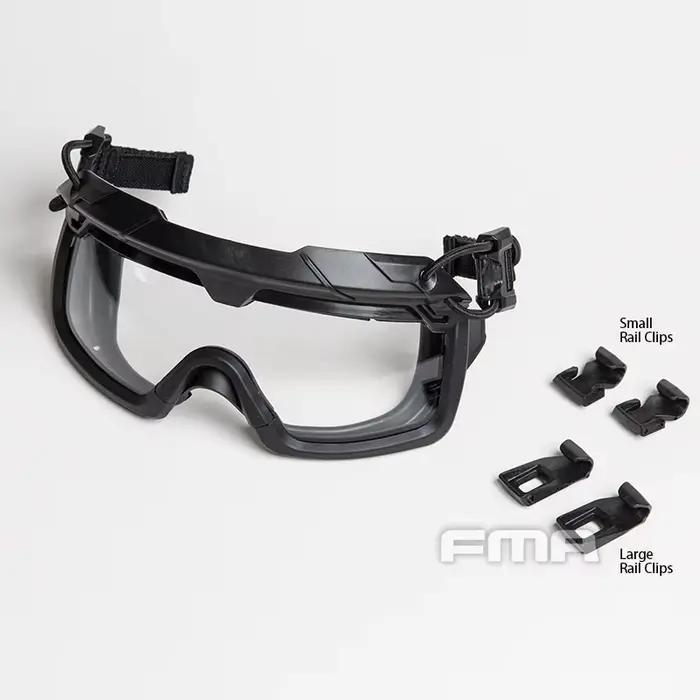 Lunettes anti-buée split 3MM compatibles rails OPS-CORE, protection oculaire pour casques tactiques chasse