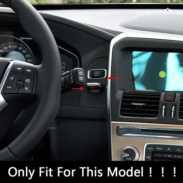 Couvercle de cadre de panneau de console en acier inoxydable pour Volvo XC60 2013-2017 LHD, accessoi