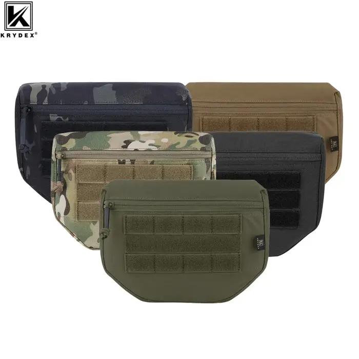 Poche drop dump tactique KRYDEX 500D pour gilet de chasse - Organisateur avant pour porteur de plaques