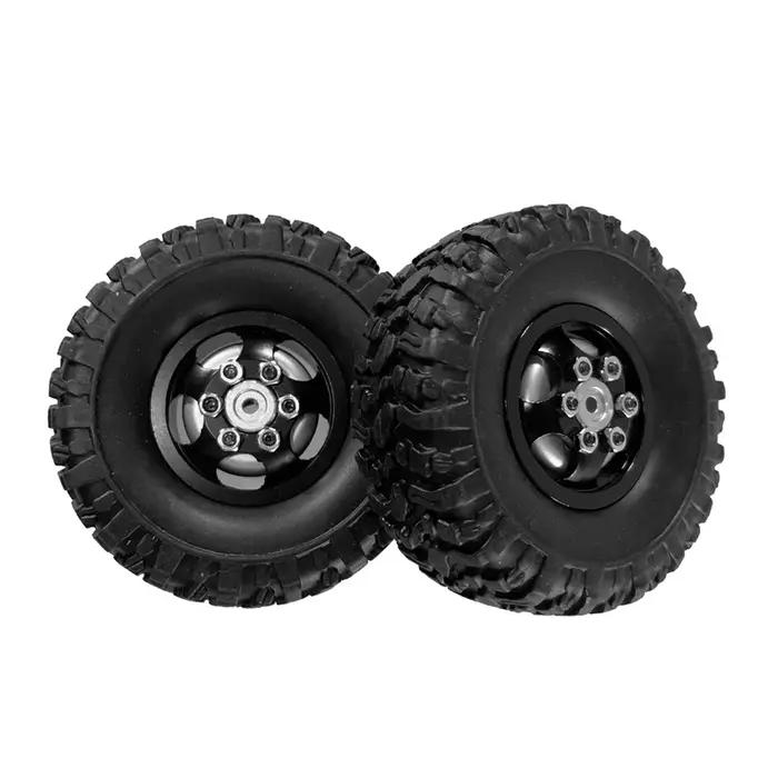 Pneus de roue roues de rallye pour MN MN78 MN82 1/12 LC79 MN D90 D91 D96 99S WPL 1/16 C14 C24 2 pièces