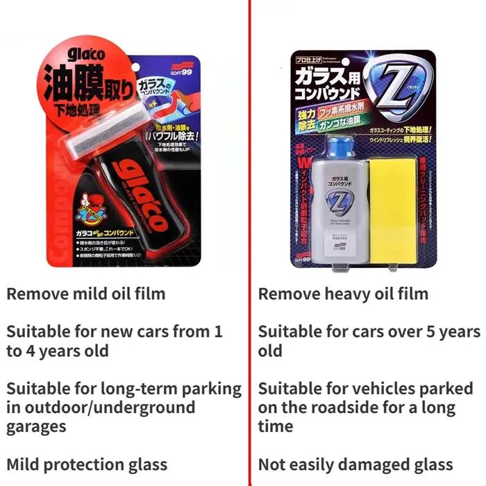 Soft99 Ultra Glaco japon pare-brise de voiture miroirs en verre eau pluie répulsif enlever Film d'hu
