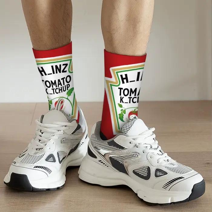 Chaussettes motif tomate ketchup chasse humour - Confort sport outdoor