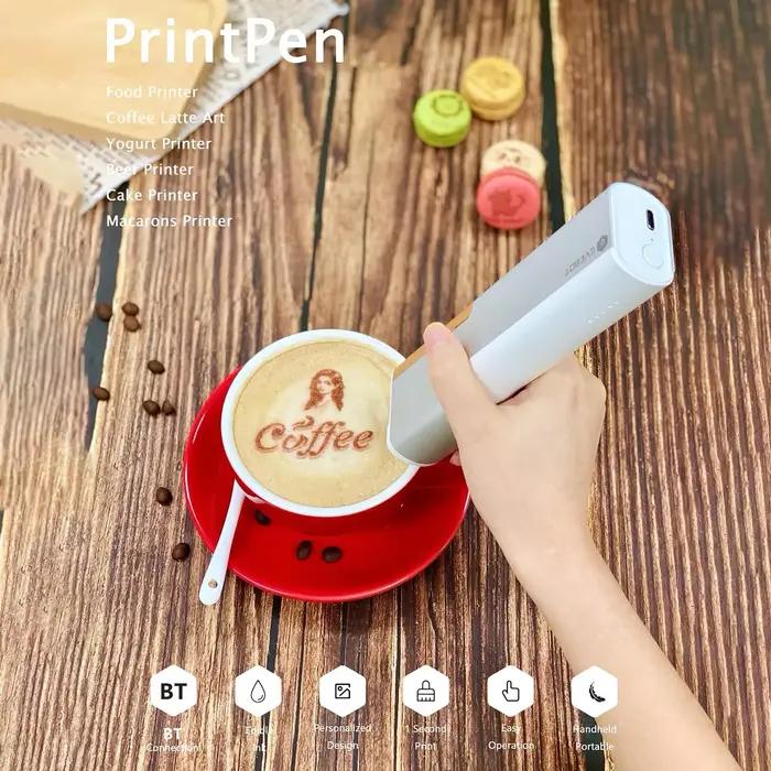 Cartouche d'encre EVEBOT pour imprimante alimentaire portable PrintPen, encre de remplacement, capacité de 18 ml, portable pour mini-art café latte