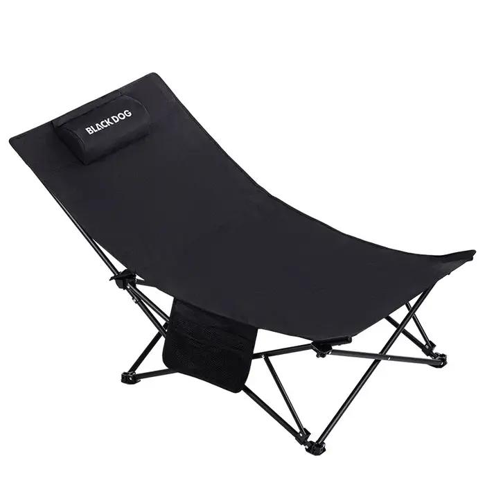 Blackdog-Chaise de camping pliable avec oreiller
