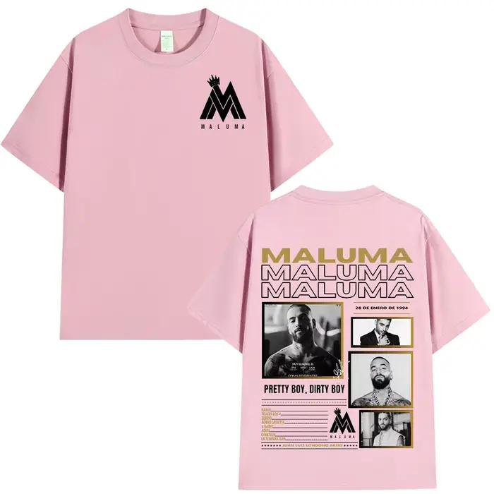 Rappeur MALUMA imprimé graphique T-shirt hommes femmes vêtements Hip Hop Vintage à manches courtes