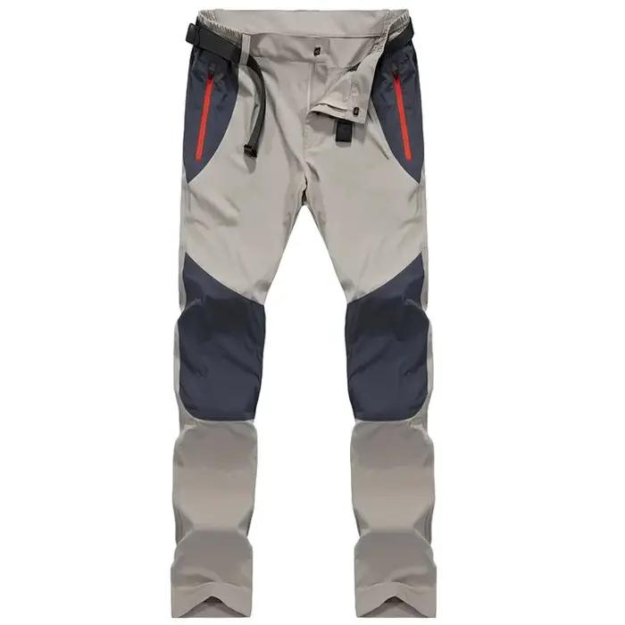 Pantalon cargo tactique homme été léger imperméable résistant multi-poches randonnée casual