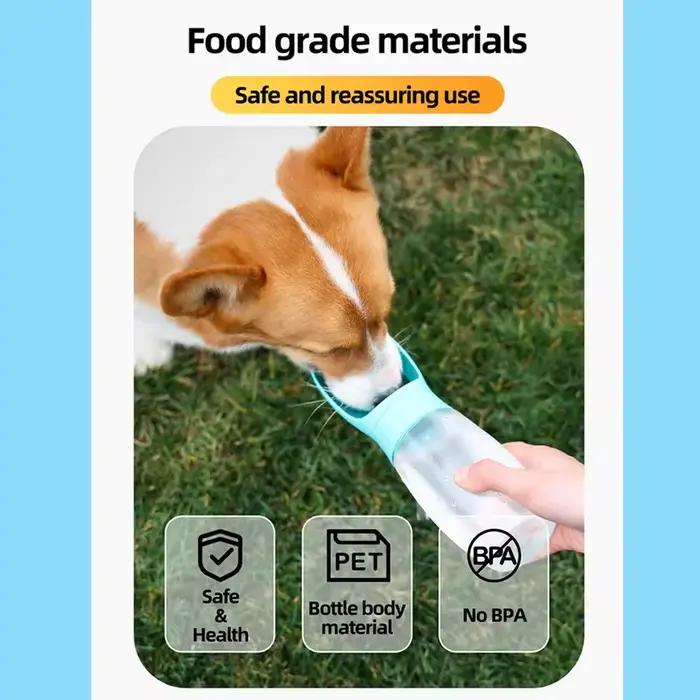 Bouteille d'eau portable 500 ml pour grands chiens