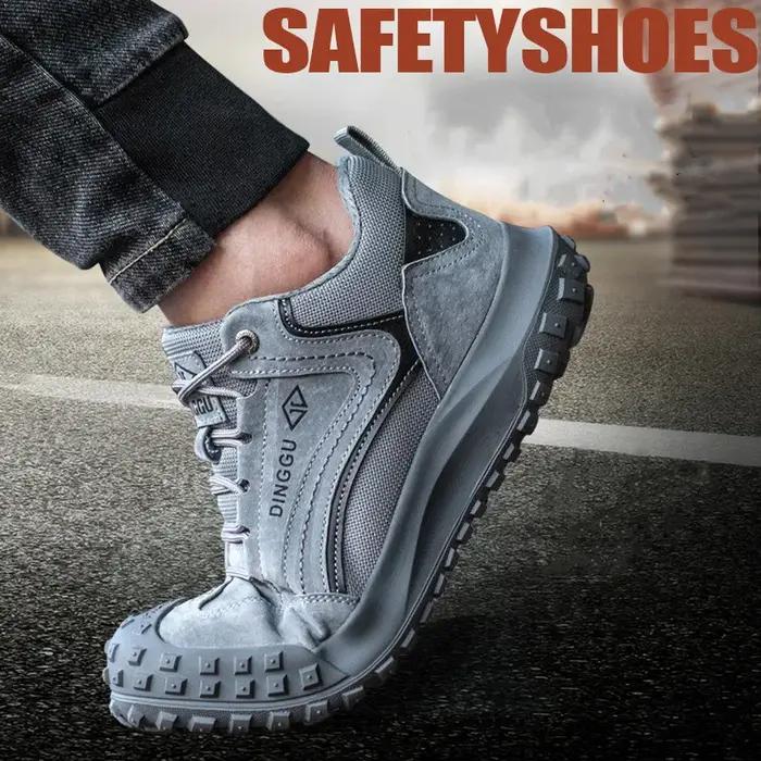 Chaussures de sécurité homme bout en acier semelle kevlar robuste résistante à l'usure protection professionnelle ocassions spéciales