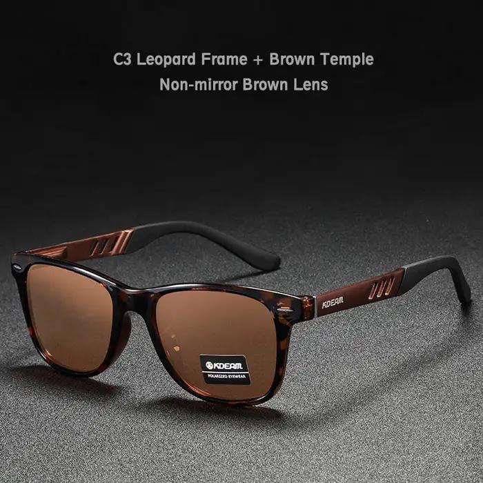KDEAM lunettes de soleil photochromiques et polarisées hommes navigation aluminium magnésium cadre
