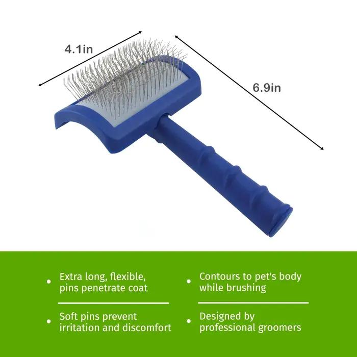 Brosse à gratter pour le toilettage des chiens avec des épingles longues et souples