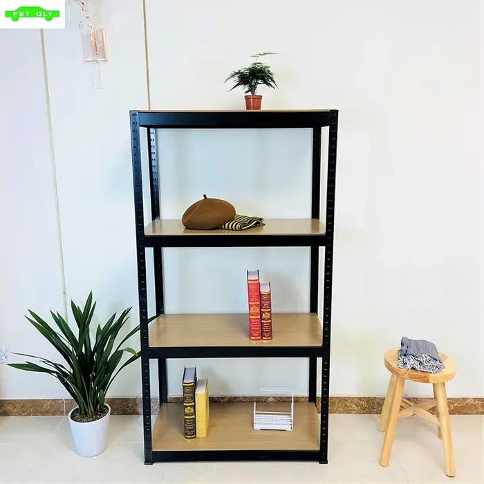 Étagère de rangement T1 à étagères en acier, utilitaire de garage, étagères réglables à 4 étagères,