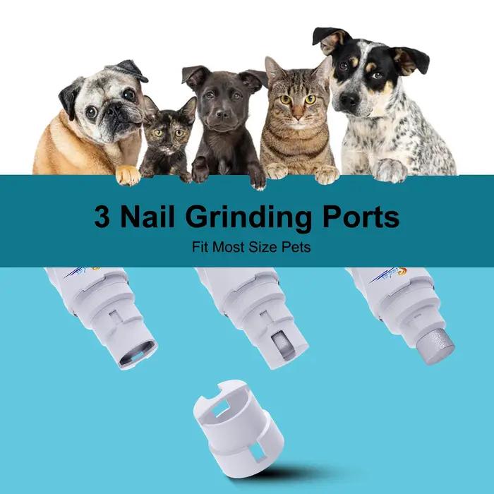 Broyeur à ongles électrique aste par USB pour animaux de compagnie