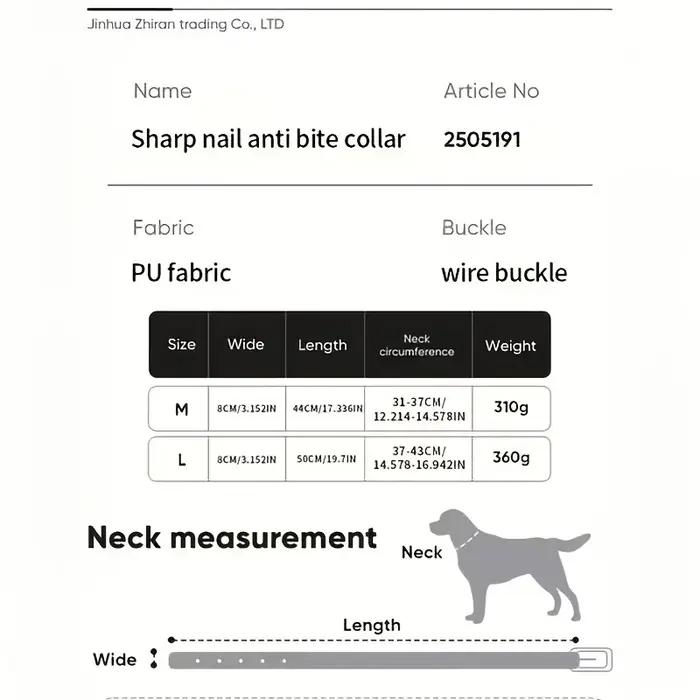Colliers de haute qualité pour chiens de taille moyenne et grande