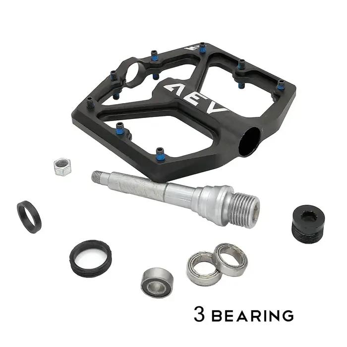 Pédale de vélo antidérapante en alliage d'aluminium CNC, 9/16 pouces, fixation sur route, vtt 3 roul