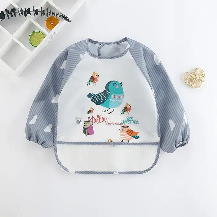 Bavoirs imperméables pour bébés de 1 à 3 ans dessin animé coloré bavoirs pour nourrissons occaions spéciales développement créatif pour enfants moments de jeu en plein air repas familiaux