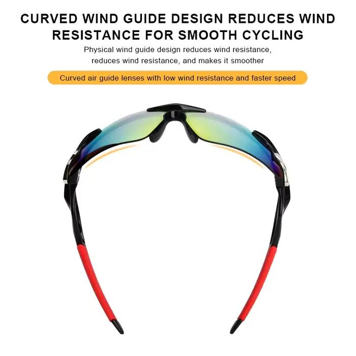 RIDERACE Sport Hommes Lunettes De Soleil Route Vélo Lunettes De Montagne Cyclisme Équitation Protect