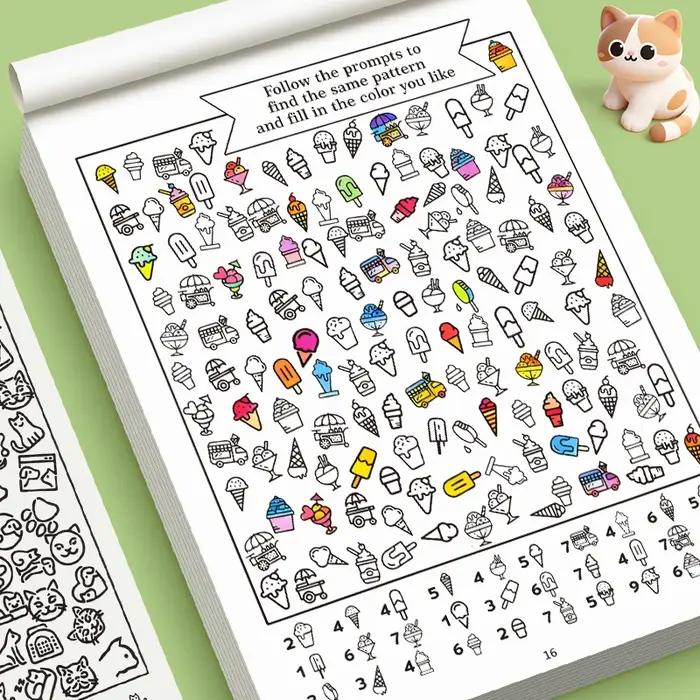 Livres visuels amusants pour enfants 5-8 ans stimulant l'attention et les compétences d'observation pour améliorer la concentration et l'imagination occcasions spéciales et cadeaux d'anniversaire