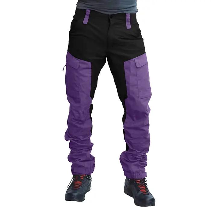 Pantalon cargo homme patchwork deux tons pour chasse jogging travail multi-activités outdoor