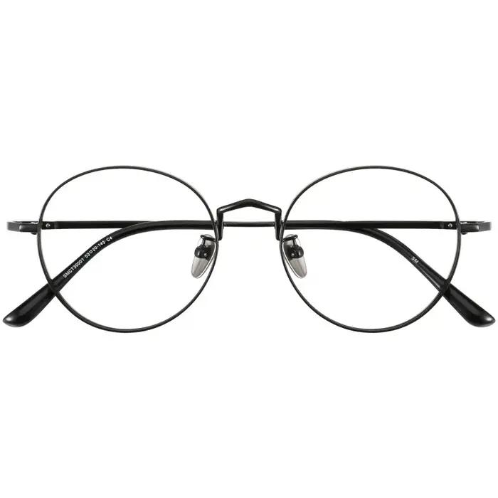 FIRADA mode lunettes rétro luxe pur titane lunettes rondes confortable Prescription lunettes cadre p