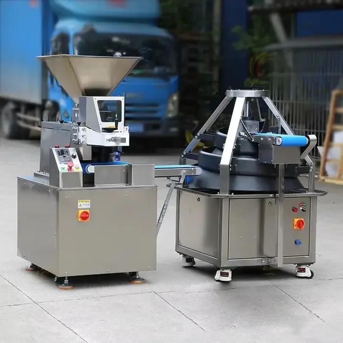 Machine commerciale personnalisée de découpe et de façonnage automatique continu de la pâte en boules