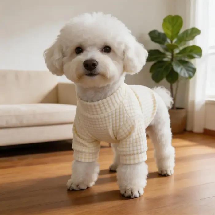 Pull en tricot gaufré bleu marine pour chien chaleureux et doux pour animaux de compagnie petite et moyenne taille bouledogue français occasions spéciales
