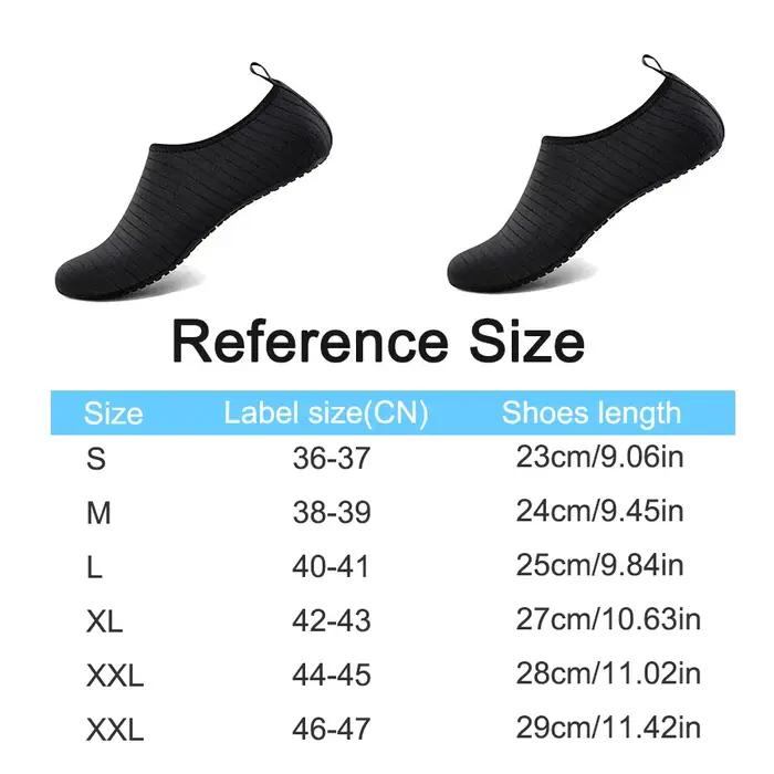 Chaussures d'eau de plage unisexes