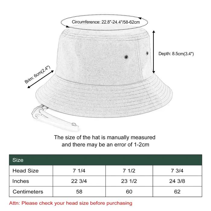 BOTVELA Chapeaux seau pour unisexe, chapeau de pêche d'été, respirant, pliable, à large bord, Protec