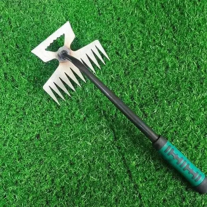 Outils de désherbage de jardin en acier au carbone avec manche en caoutchouc pour jardiniers amateurs et experts occaions spéciales de plantation et entretien de jardin