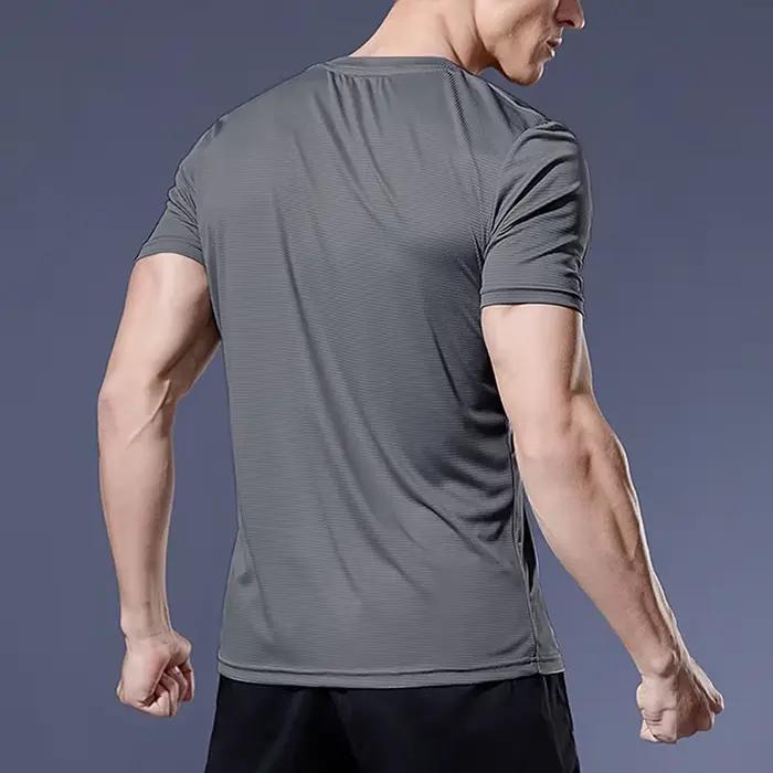 Maillot de sport de compression à séchage rapide pour hommes, chemises de course, t-shirts de footba