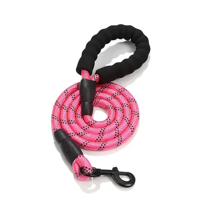 Laisse réfléchissante Durable pour grand chien, corde de course d'entraînement, laisse de collier po