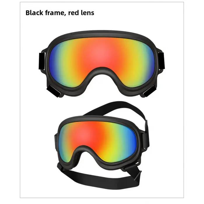 Lunettes de soleil pour chien protection UV incassables et coupe-vent pour animaux de compagnie sangle réglable pour toutes les races sports de plein air