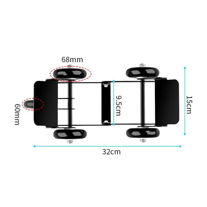 Support Mobile Moto Robuste en Acier pour Déplacement en Cas de Crevaison Occasions Spéciales Vélo Électrique Moto Trois Roues