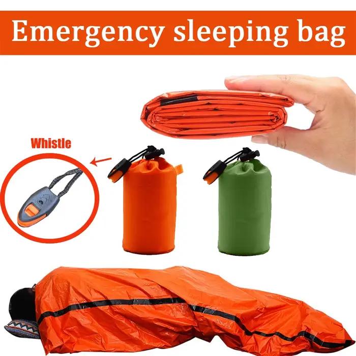 Sac de couchage de survie d'urgence Portable et étanche