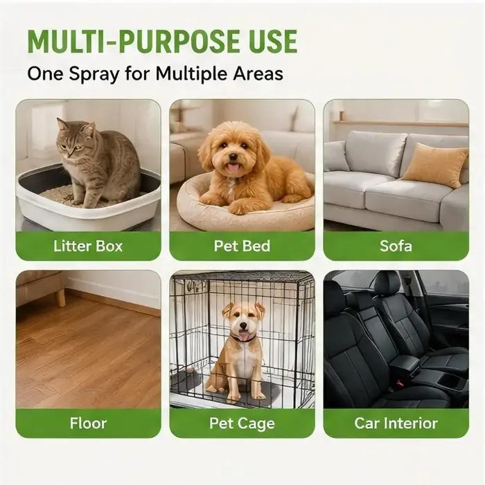 Spray Désodorisant pour Animaux de Compagnie