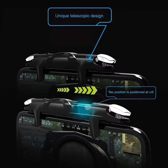 Contrôleurs de jeu G5 pour manette de jeu PUBG, déclencheurs de prise de vue, engrenages de Joystick, bouton extensible intégré, accessoires de jeu