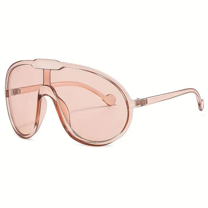 Lunettes de soleil surdimensionnées carrées pour femmes - Style punk vintage, protection UV400, vélo et randonnée