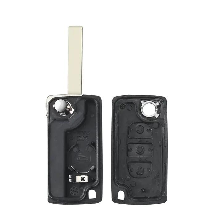 KEYYOU pour citroën C5 X7 C2 C3 C4 Grand Picasso Berlingo C6 C8 3 boutons lumière clé de voiture à d