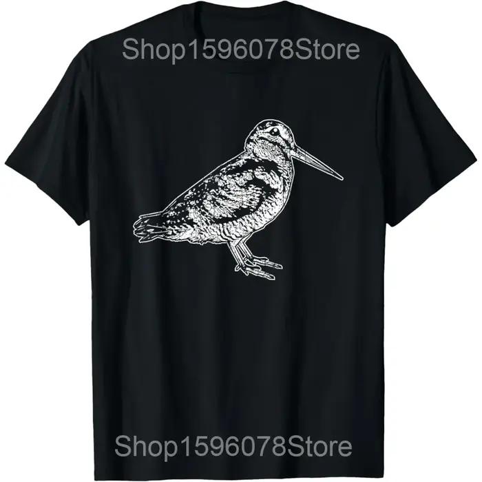 T-shirt humoristique pour homme en coton, motif chasse au Woodcock, appels téléphoniques amusants, streetwear, manches courtes, unisexe, coupe ample
