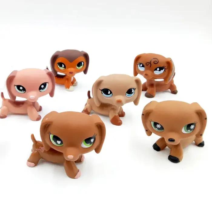 Jouets lps pour animaux de compagnie, Collection de chiens rares, mignon DACHSHUND, ancienne génération originale 3, figurine animale, cadeaux de noël pour enfants