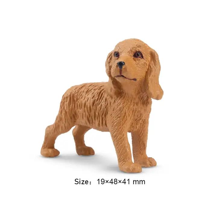 Figurines d'animal de compagnie debout pour enfants, chien de simulation, modèle de jouet, mini coq