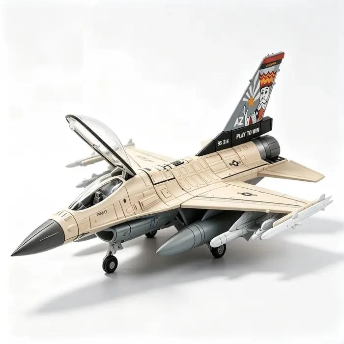 Modèle d'avion de chasse F-16 Fighting Falcon 1:72, réplique d'avion militaire en alliage et plastique, cadeau de collection, décoration de bureau pour les amateurs d'aviation
