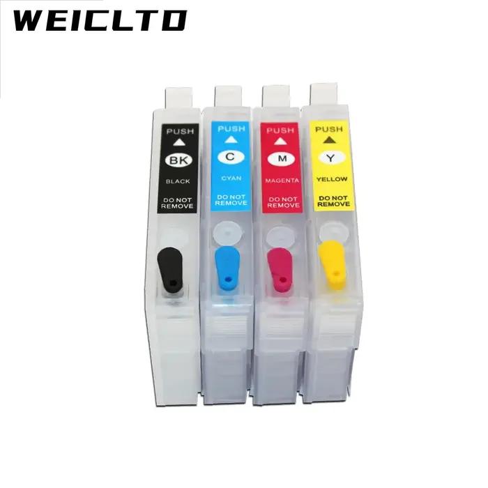 Cartouche d'encre de recharge 502XL 29XL 18XL 220 16XL 603XL 604XL 503XL 212XL, sans puce, pour imprimantes Epson XP 2200 2205 3200 3205, 4 pièces