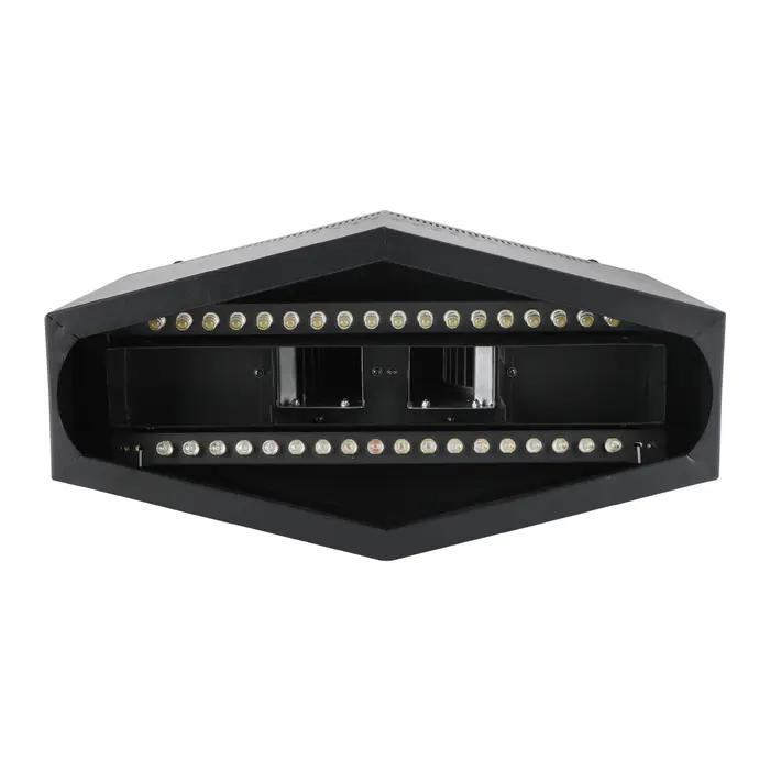 Enquêter de flamme rouge et bleu à 36 LED, lampe de décoration de scène simulée, DJ, fête d'Hallowee