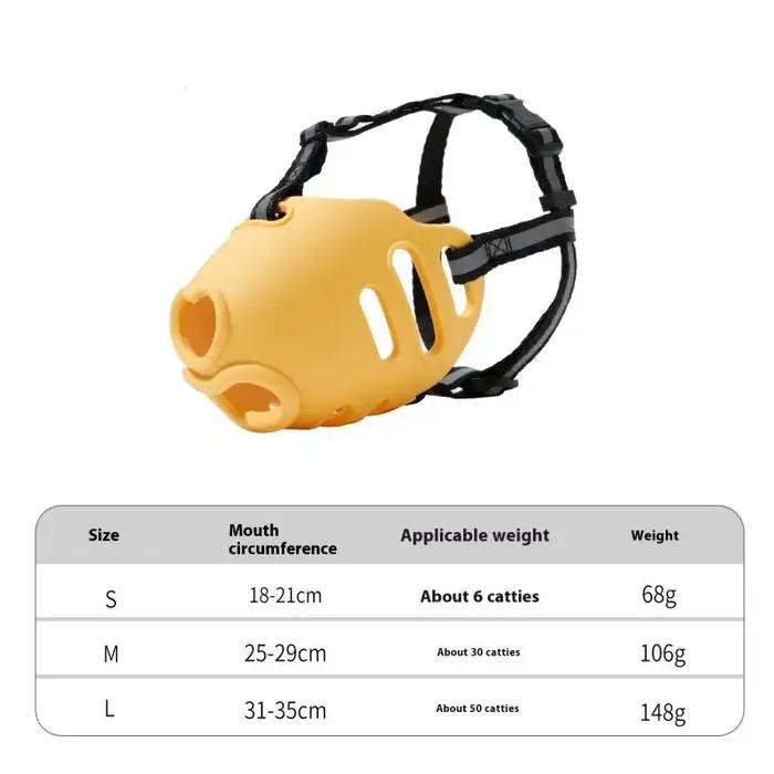 Muselière respirante et confortable pour chien anti-morsure et anti-aboiement en plastique pour promenades en ville et rassemblements de chiens