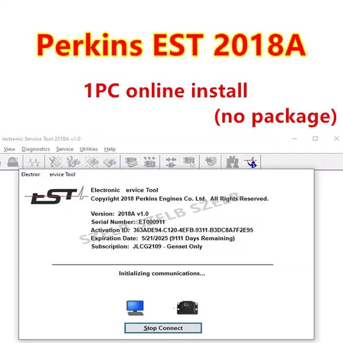 Outil de service de diagnostic électronique Perkins EST 2025A V1.0