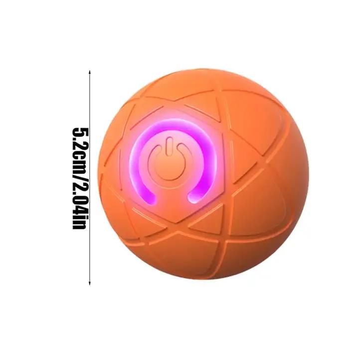 Balle interactive intelligente pour chien avec LED, anti-ennui, automatique, roulante et mobile, jouet électrique pour chiens de petite, moyenne et grande taille