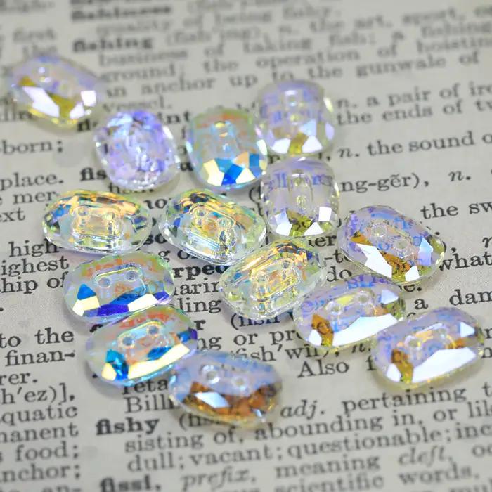 Boutons ronds octogonaux en cristal effet pierre pour vêtements DIY et décoration de mariage élégants occasions spéciales